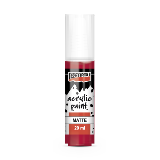 Akrylová farba matná, 20 ml, karminová
